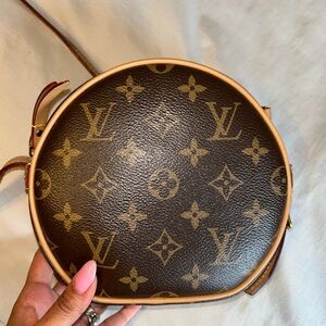 Louis Vuitton Brown Monogram Round Bag